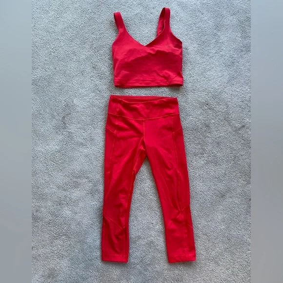 lululemon Red Align Set - Picture 4 of 8